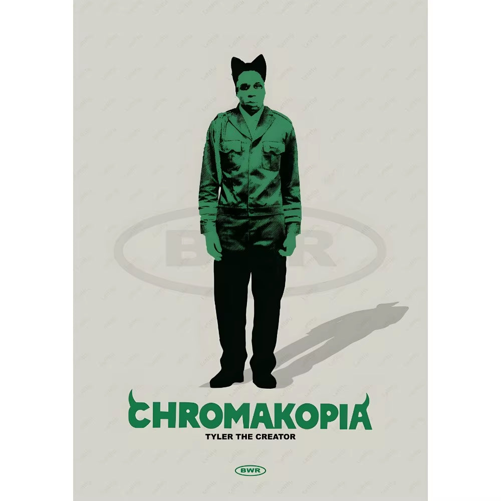 Rapper T-Tyler Creator C-Chromakopia Poster Sticky Wall Art Printing Waterproof Home Living Bed Room Bar Aesthetic Decor